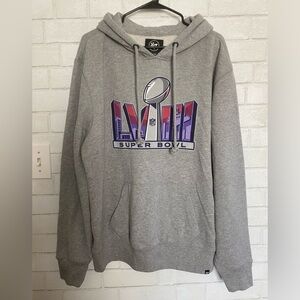 Super Bowl LVIII Gray Hoodie Size Extra Large